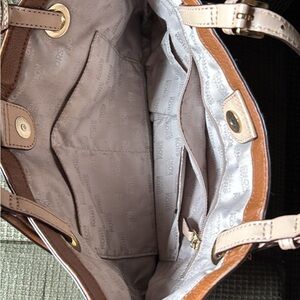Michael Kors Tan Leather Tote Bag